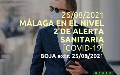 Málaga en el nivel 2 de alerta sanitaria (26/08/2021)