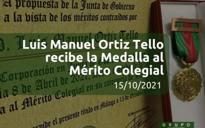 Luis Manuel Ortiz Tello recibe la Medalla al Mérito Colegial