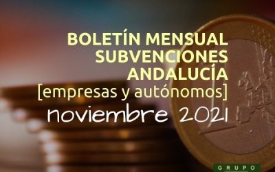 Boletín subvenciones empresas y autónomos Andalucía | NOVIEMBRE 2021