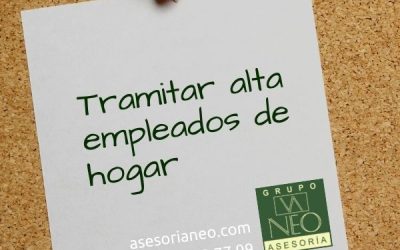 Tramitar alta empleado de hogar