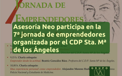 Asesoría Neo participa en la 7ª Jornada de Emprendimiento del CDP Santa María de los Ángeles