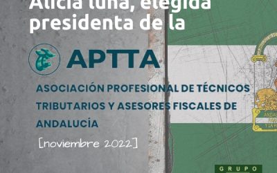 Alicia Luna, elegida presidenta de la Asociación Profesional de Técnicos Tributarios y Asesores Fiscales de Andalucía
